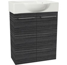 Waschtischunterschrank FACKELMANN Small Bathroom Collection BxHxT 52 x 60 cm x 24,3 cm Frontfarbe dark oak