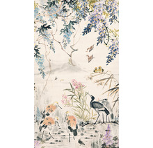 Illustration mit Vögeln und Blumenmotiv