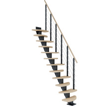 Raumspartreppe mit Holzstufen und Geländer