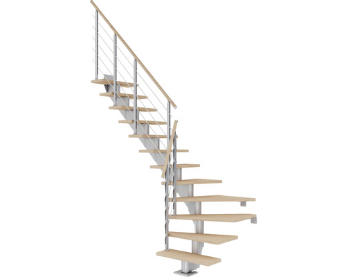 Pertura Mittelholmtreppe Alena Perlgrau 1/4 gewendelt unten links/rechts 75 cm Relinggeländer Eiche Weiss geölt 12 Stufen / 13 Steigungen Pertura Mittelholmtreppe Alena Perlgrau 1/4 gewendelt unten links/rechts 75 cm Relinggeländer Eiche Weiss geölt 12 Stufen / 13 Steigungen