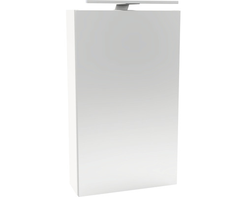 Spiegelschrank FACKELMANN SBC Small Bathroom Collection 400 x 16,2 x 680 mm weiß 1-türig LED links