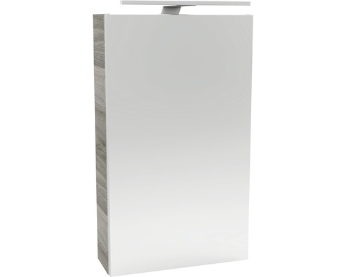 Spiegelschrank FACKELMANN SBC Small Bathroom Collection 400 x 16,2 x 680 mm steinesche 1-türig LED links