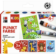 Marabu Kids Punkt Farbe Set mit vier Stiften und fünf Designkarten