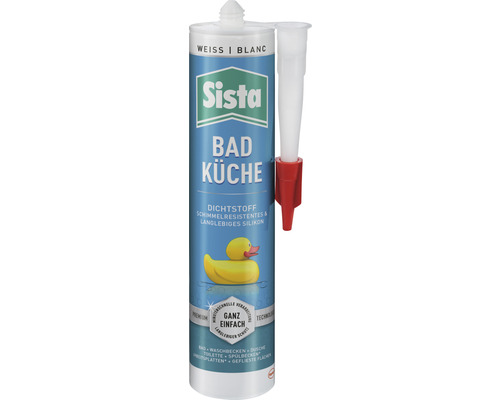 Spachtelmasse Sista Bad & Küche Kartusche weiß