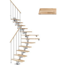 Raumspartreppe mit Holzstufen und Geländer