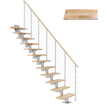 Treppe mit Geländer und Trittstufe