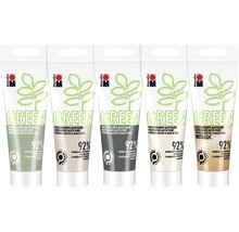 Marabu Green Wasserbasierte Alkydfarbe Boho 5x 100 ml
