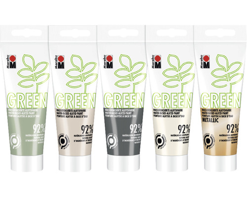 Marabu Green Wasserbasierte Alkydfarbe Boho 5x 100 ml Fünf Tuben Marabu Green wasserbasierte Alkydfarbe