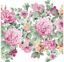 Blümchenmuster mit Rosen und Blättern