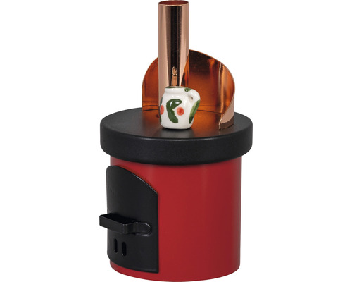 Räucherofen mit Kamin und Krug