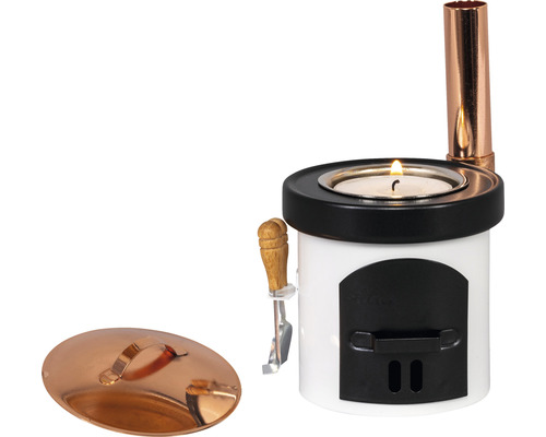 Teelichtofen mit Schaufel und Deckel