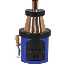 Räucherofen aus Metall mit Tür und Kamin