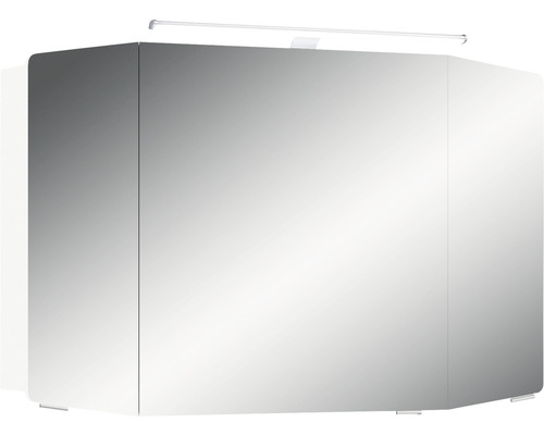 Spiegelschrank Cassca Sprint 100 x 17 x 67 cm weiß 3-türig LED IP 20