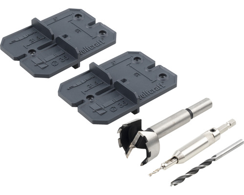 Scharnierlochbohrer-Set – 35 Mm Forstnerbohrer Mit Führung, Für Verdeckte Scharniere & Möbelmontage