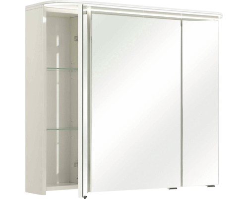 Spiegelschrank mit offenen Fachböden