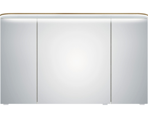 Weißer Spiegelschrank mit drei Türen für das Badezimmer
