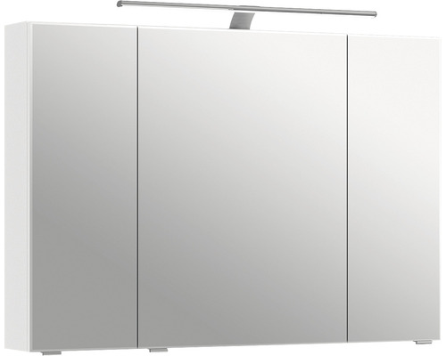 Spiegelschrank Serie 6005 Sprint 98 x 17 x 70,3 cm weiß 3-türig LED IP 20