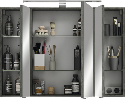 Spiegelschrank mit Fächern zur Aufbewahrung von Badartikeln