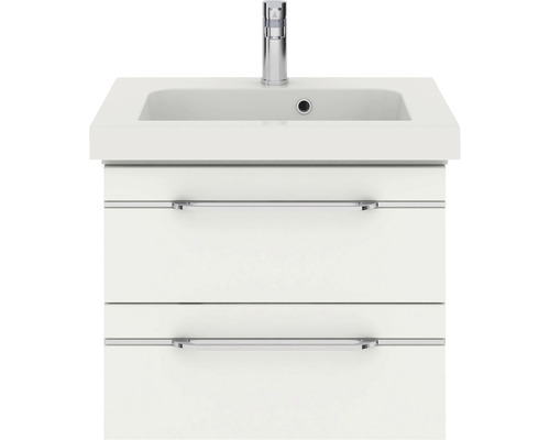Waschtischunterschrank mit Waschbecken und Armatur