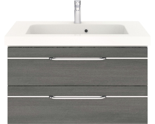 Waschtischunterschrank mit zwei Schubladen und Waschbecken