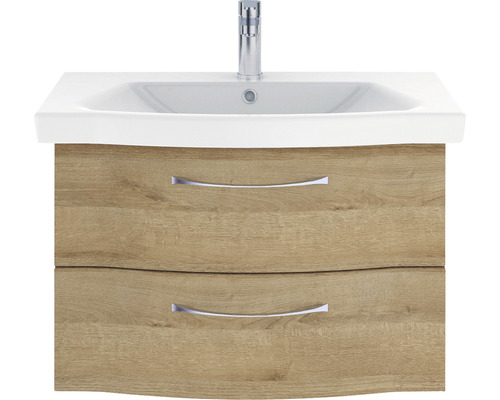 Waschtisch mit Unterschrank, zwei Schubladen und Armatur