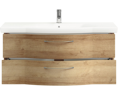 Waschtischunterschrank mit zwei Schubladen und Waschbecken