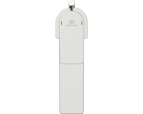 Ideal Standard Logo. Waschbecken Armatur zur Wandmontage.