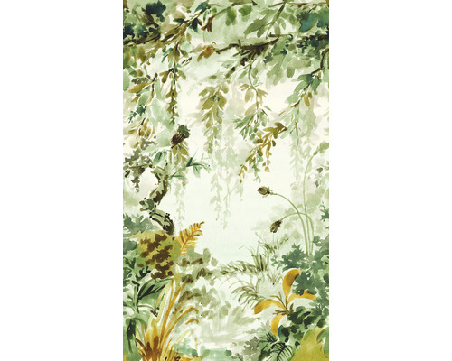 Illustration eines Gartens mit Pflanzen