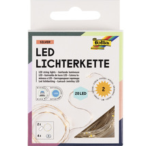 LED Lichterkette mit 20 LEDs in Silber Verpackung