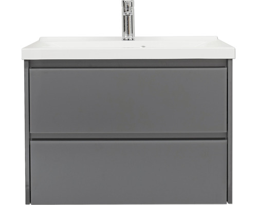 Waschtischunterschrank mit zwei Schubladen, Waschbecken und Armatur