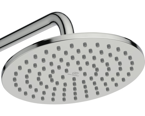 Runde Kopfbrause aus Metall mit Brausearm