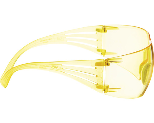 Gelbe Schutzbrille im Profil
