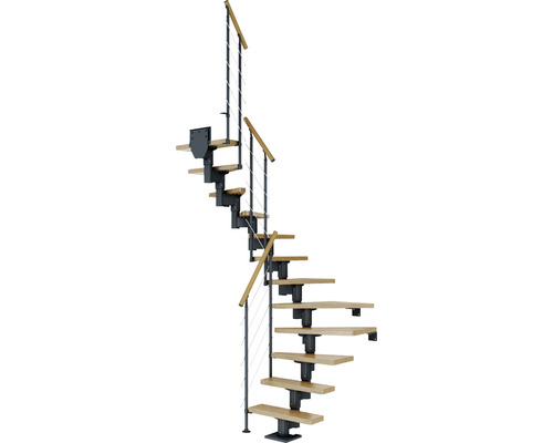 Pertura Mittelholmtreppe Spiros Anthrazit 1/2-gewendelt 75 cm Relinggeländer Eiche Lackiert 12 Stufen / 13 Steigungen Pertura Mittelholmtreppe Spiros Anthrazit 1/2-gewendelt 75 cm Relinggeländer Eiche Lackiert 12 Stufen / 13 Steigungen