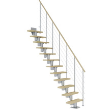 Raumspartreppe mit Holzstufen und Geländer