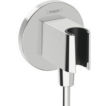 Hansgrohe Logo auf verchromter Brausehalterung