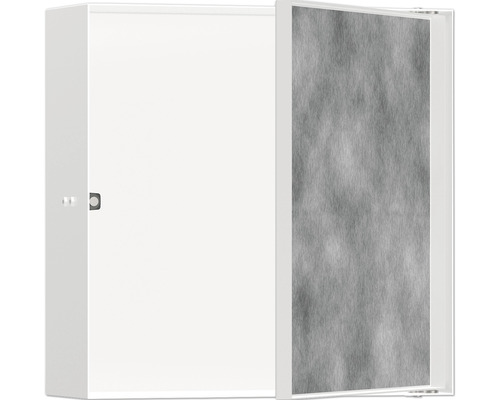 Wandnische mit befliesbarer Tür hansgrohe XtraStoris Rock 300 x 300 x 100 mm weiß matt 56085700