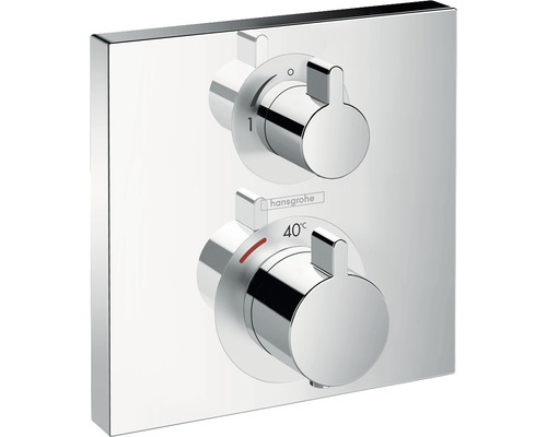 hansgrohe Duscharmatur Unterputz ECOSTAT SQUARE chrom ohne Unterputzgrundkörper 15712000