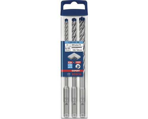 SDS-Plus Steinbohrer-Set Betonbohrer Bosch Professional EXPERT plus-7X Ø 6 x 165 mm, 3-tlg.-0