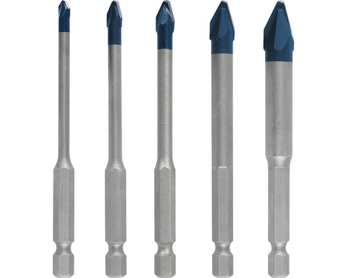 Satz Glasbohrer mit verschiedenen Größen