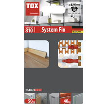 TOX System Fix Dübel-Verpackung mit Montagebeispiel