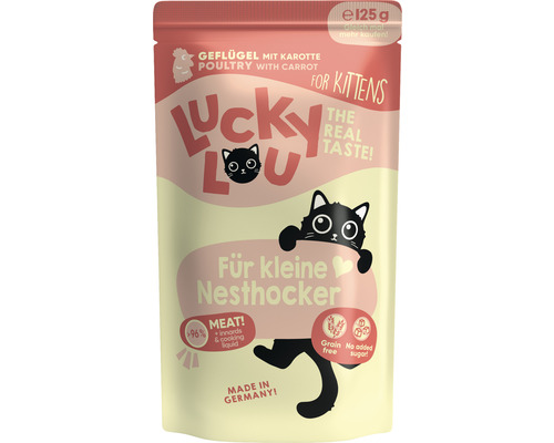 Katzenfutter nass LuckyLou Kitten Geflügel 125 g