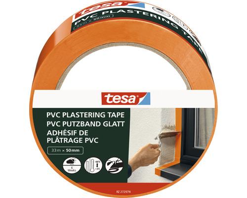 Tesa PVC Putzband orange 50 mm x 33 m