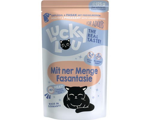 Katzenfutter nass LuckyLou Adult Geflügel & Fasan 125 g