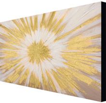 Abstraktes Wandbild mit Strahlendesign