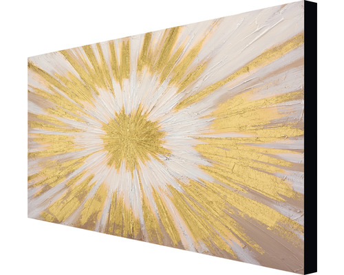 Abstraktes Wandbild mit Strahlendesign