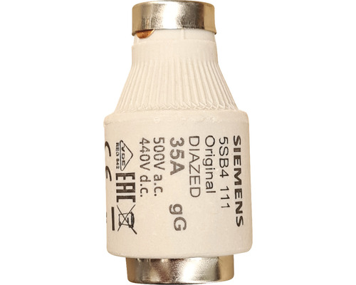 Diazed-Sicherung Sicherungseinsatz 35A E33 D lll 5 Stück Sicherung DIAZED 35 Ampere