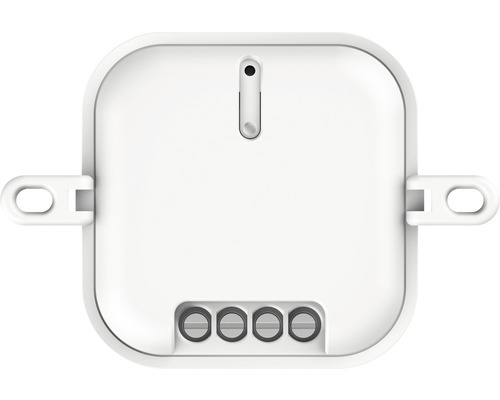 Weißer Unterputz-Schaltereinsatz mit vier Anschlüssen