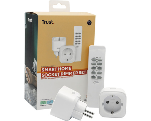 Trust Smart Home Socket Dimmer Set mit Fernbedienung