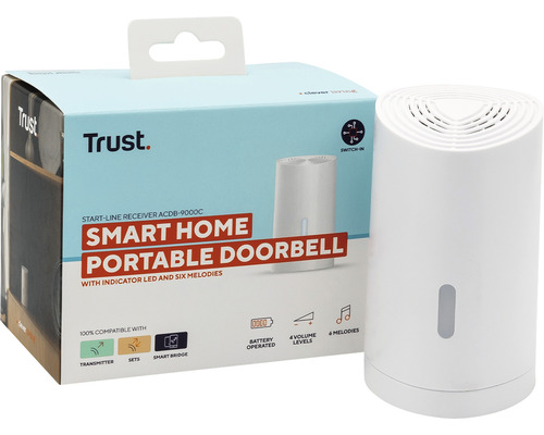 Trust Smart Home tragbare Türklingel mit Verpackung