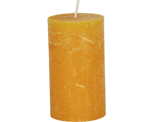 Stumpenkerze Rustic Ø 6,8 x 12 cm mandarin